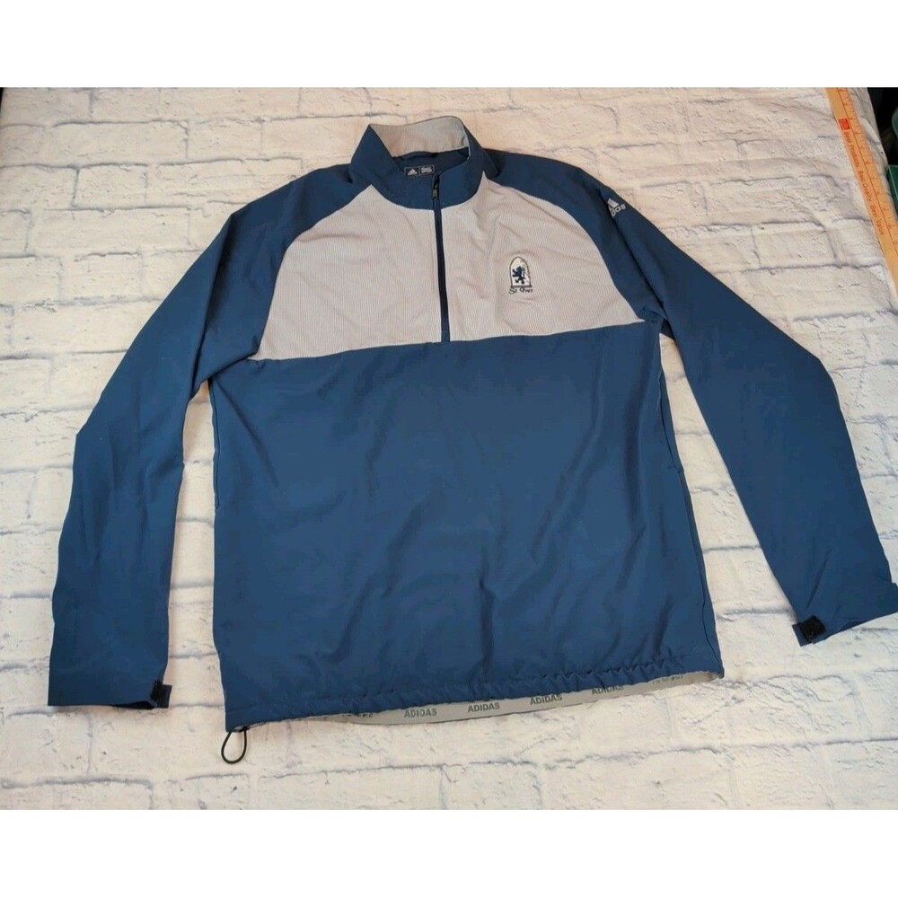 Adidas Golf Wind Breaker 1/4 Zip Pullover Jacket Men M Golf Performance St Ives
